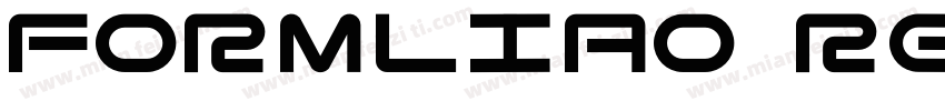 Formliao Regular字体转换